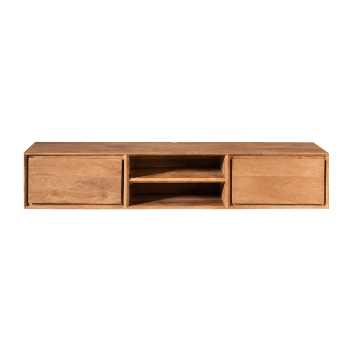 Zwevend TV-meubel Nivara - Naturel - 160 cm