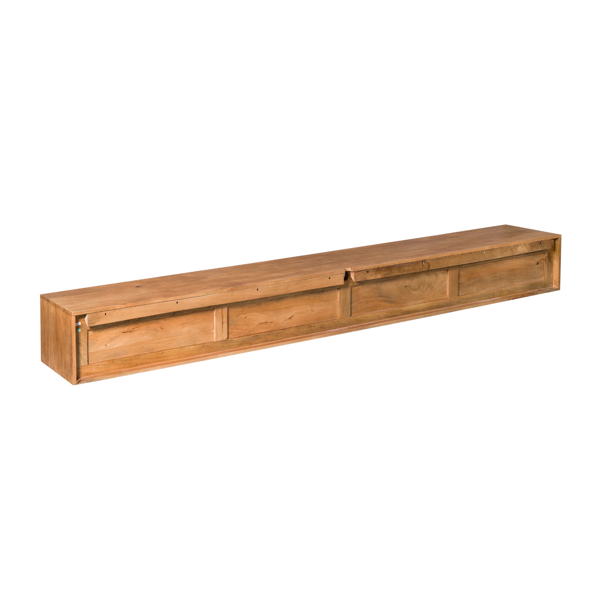 Zwevend TV-meubel Nivara - Naturel - 240 cm