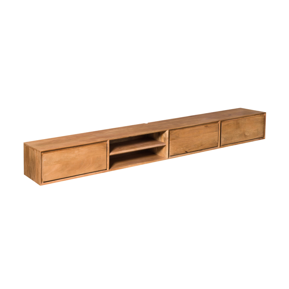 Zwevend TV-meubel Nivara - Naturel - 280 cm