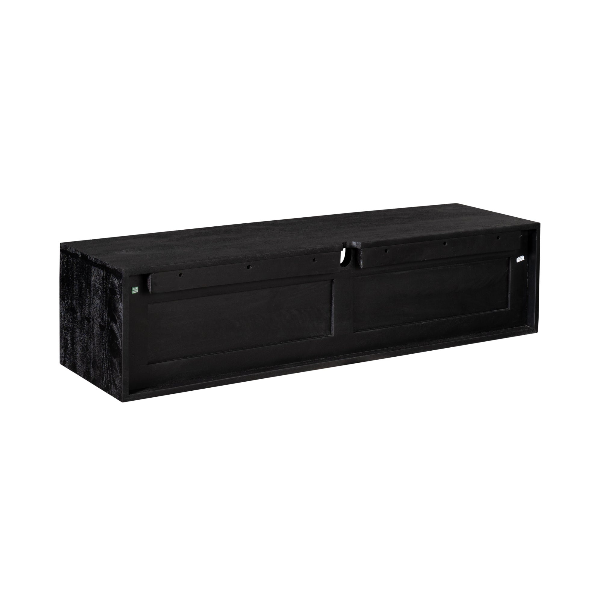 Zwevend TV-meubel Nivara - Zwart - 120 cm