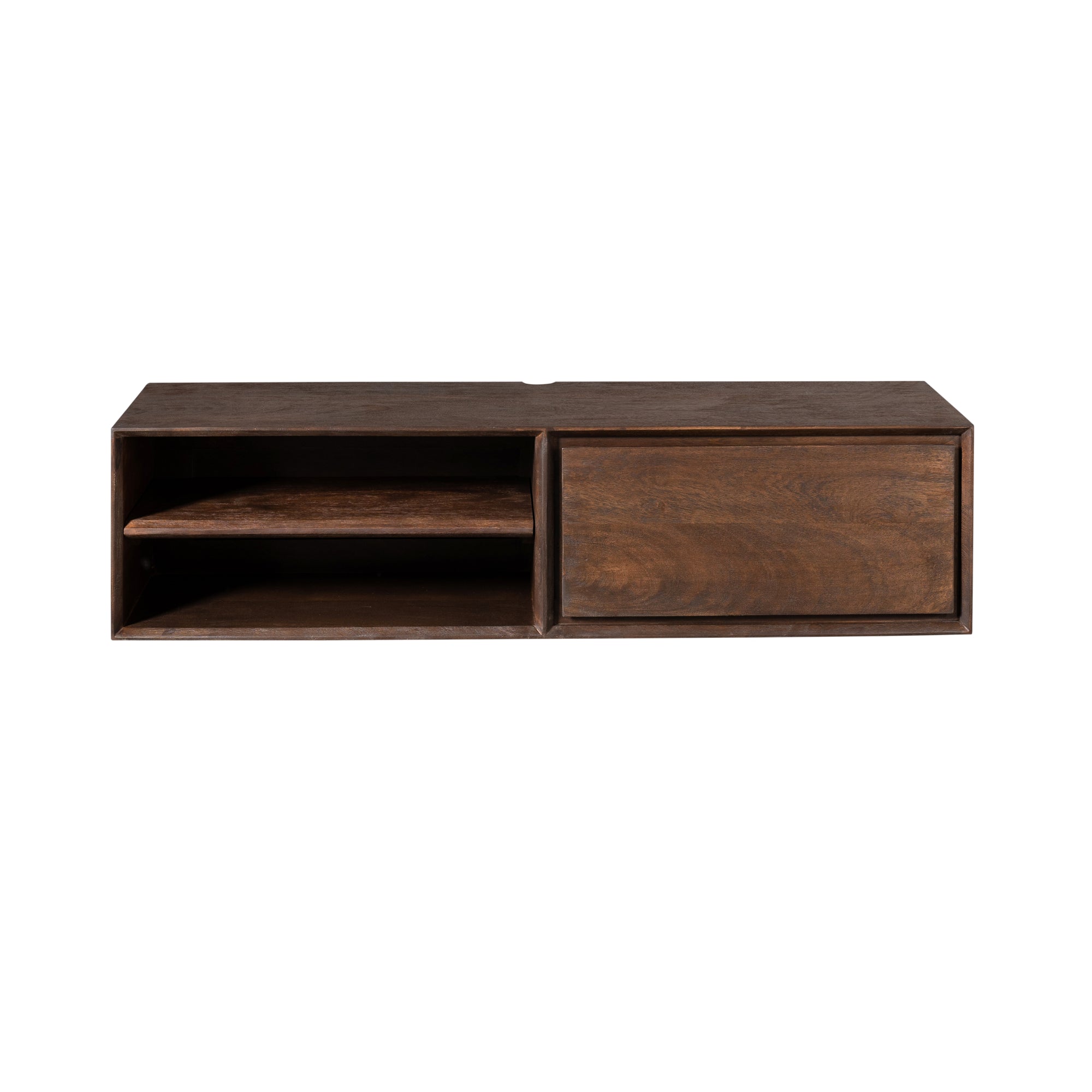 Zwevend TV-meubel Nivara - Bruin - 120 cm