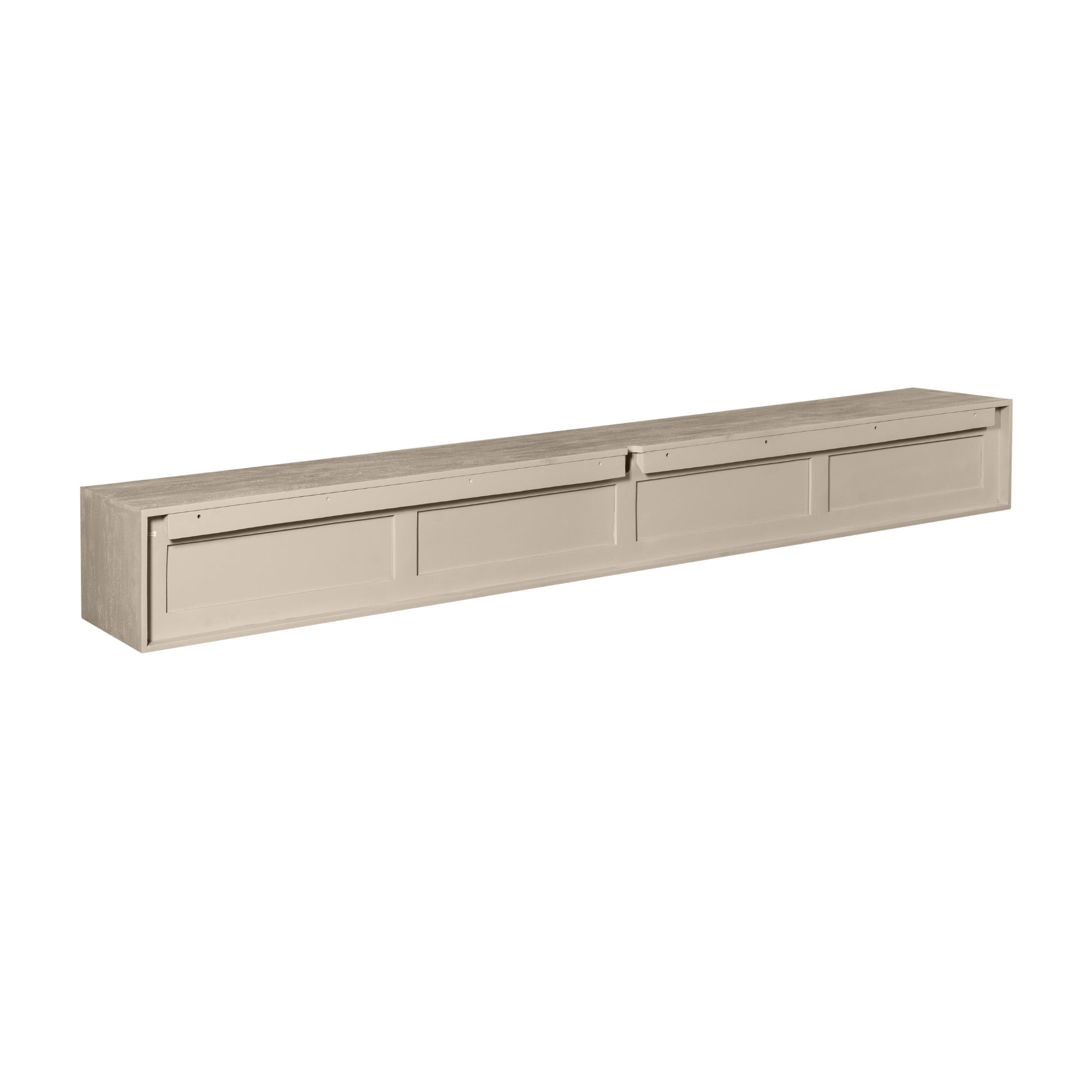 Zwevend TV-meubel Nivara - Beige - 280 cm