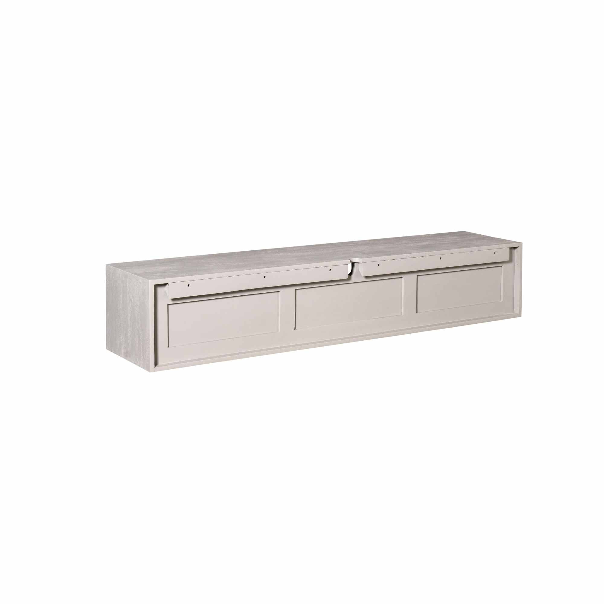 Zwevend TV-meubel Nivara - Stone - 160 cm