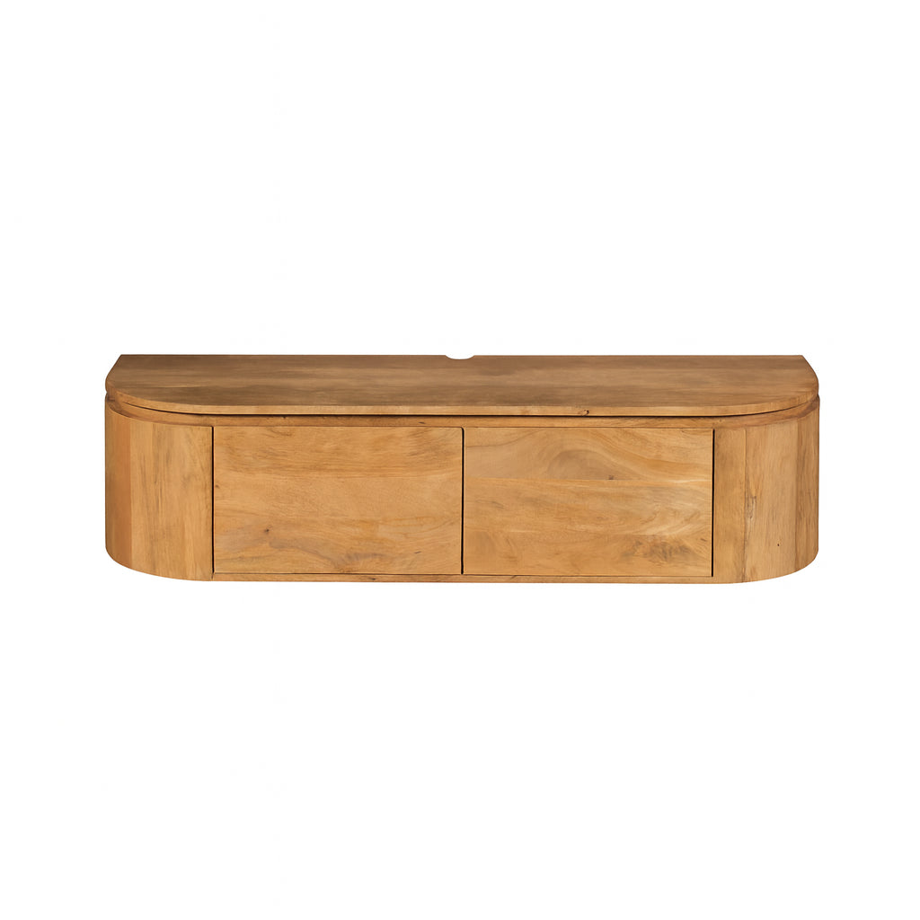 Zwevend TV-meubel Bloom - Naturel - 120 cm