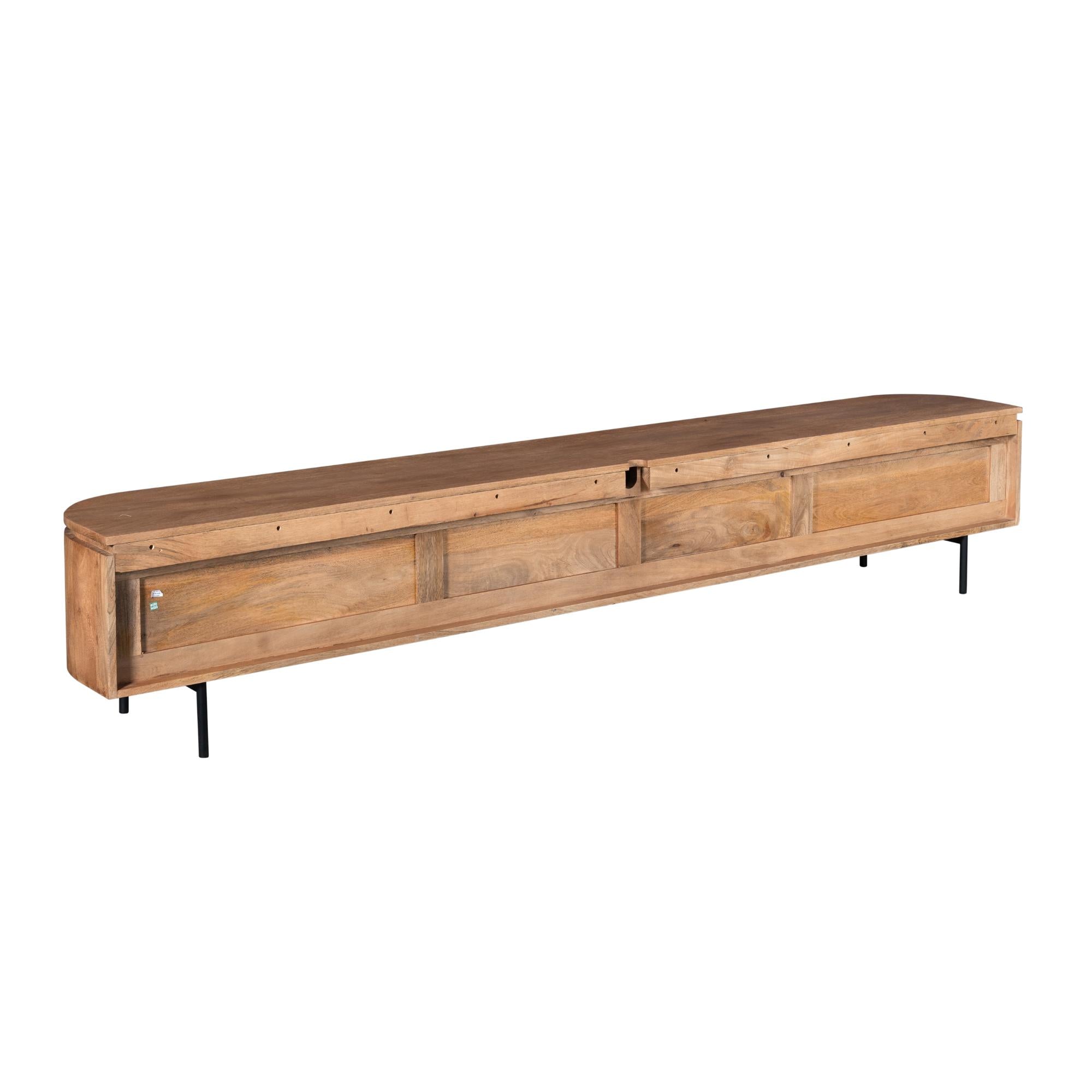 Zwevend TV-meubel Bloom - Naturel - 200 cm