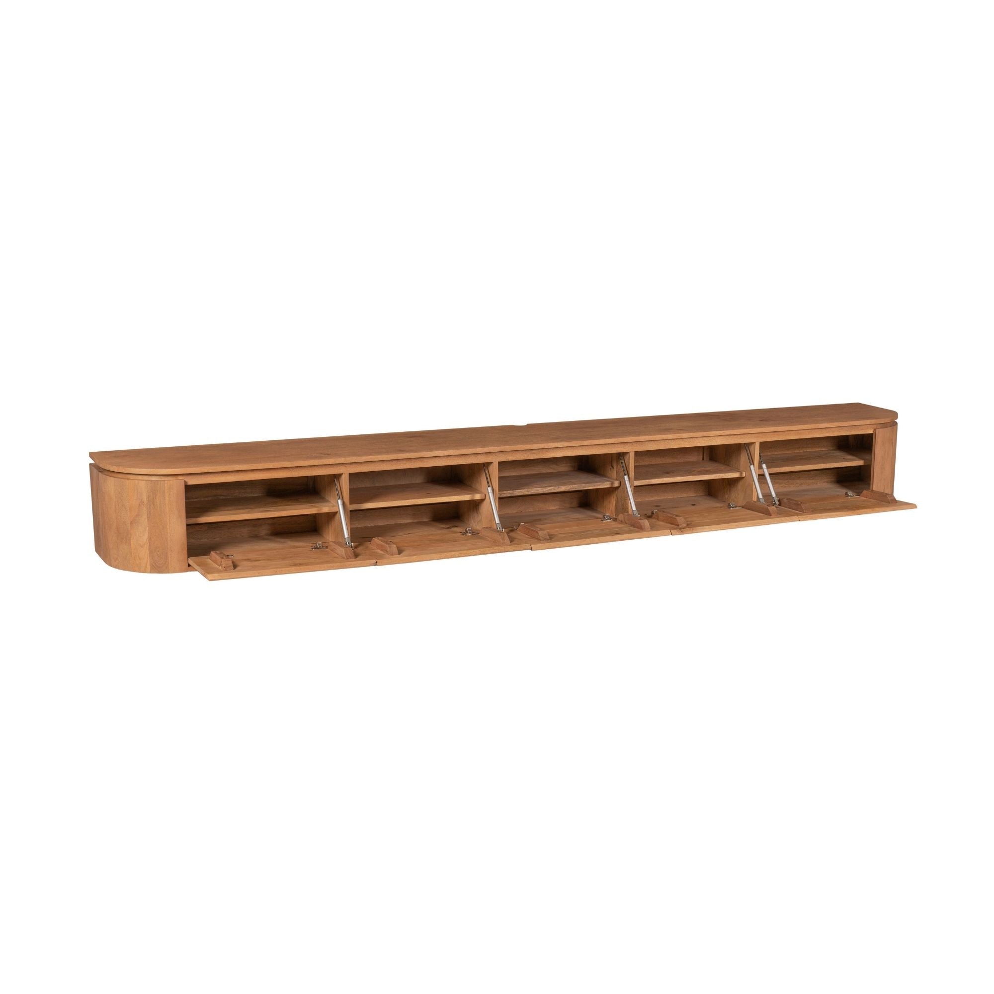 Zwevend TV-meubel Bloom - Naturel - 280 cm