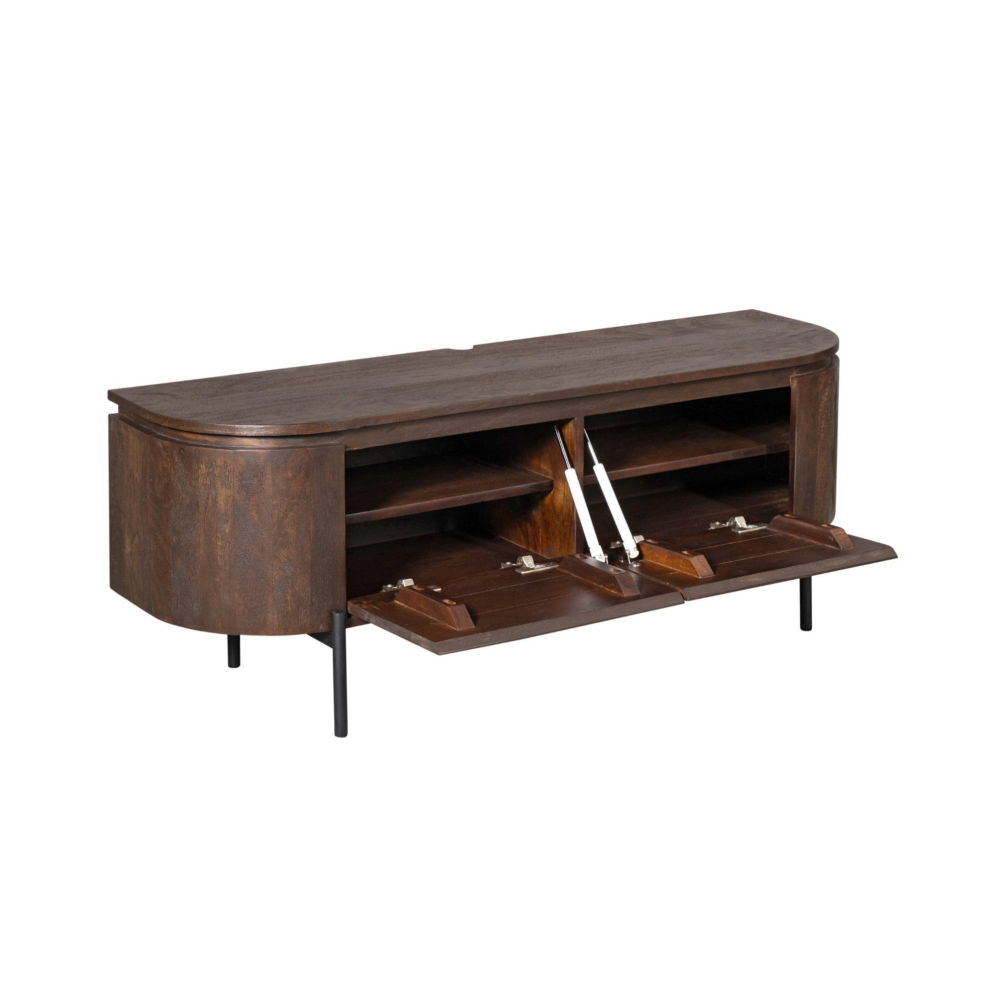 Zwevend TV-meubel Bloom - Bruin - 120 cm