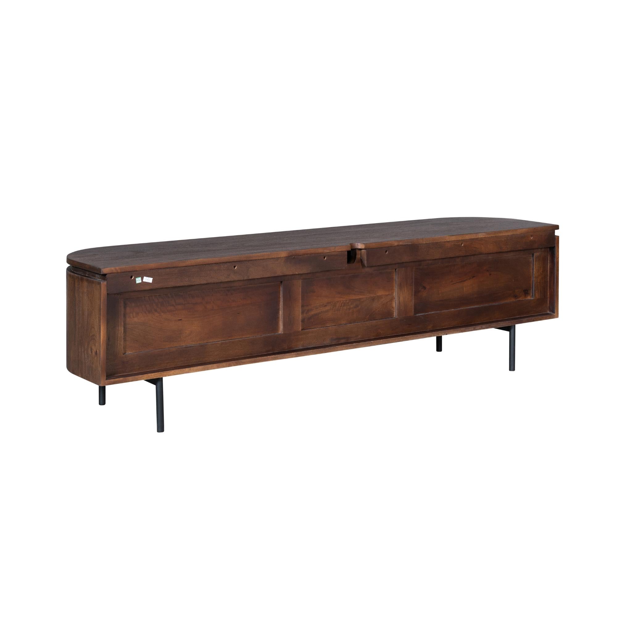 Zwevend TV-meubel Bloom - Bruin - 160 cm