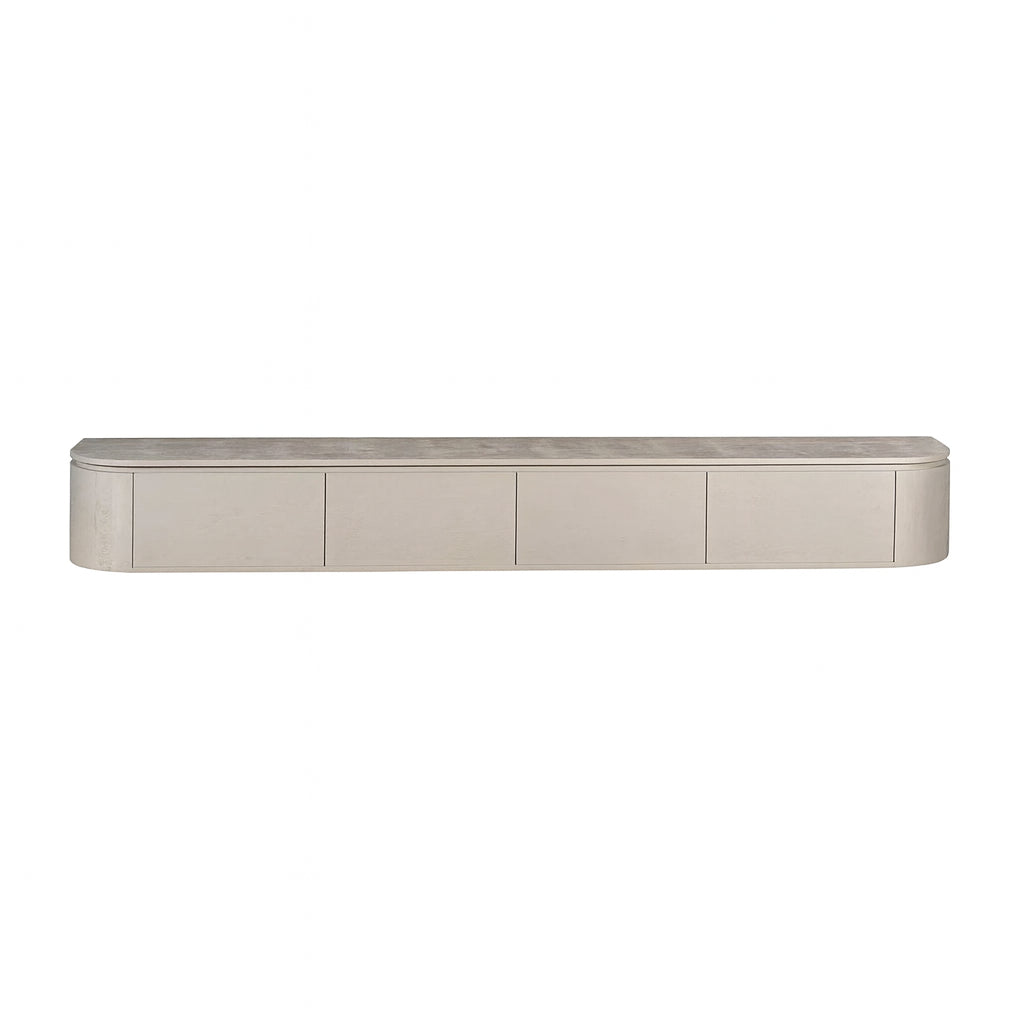 Zwevend TV-meubel Bloom - Stone - 200 cm