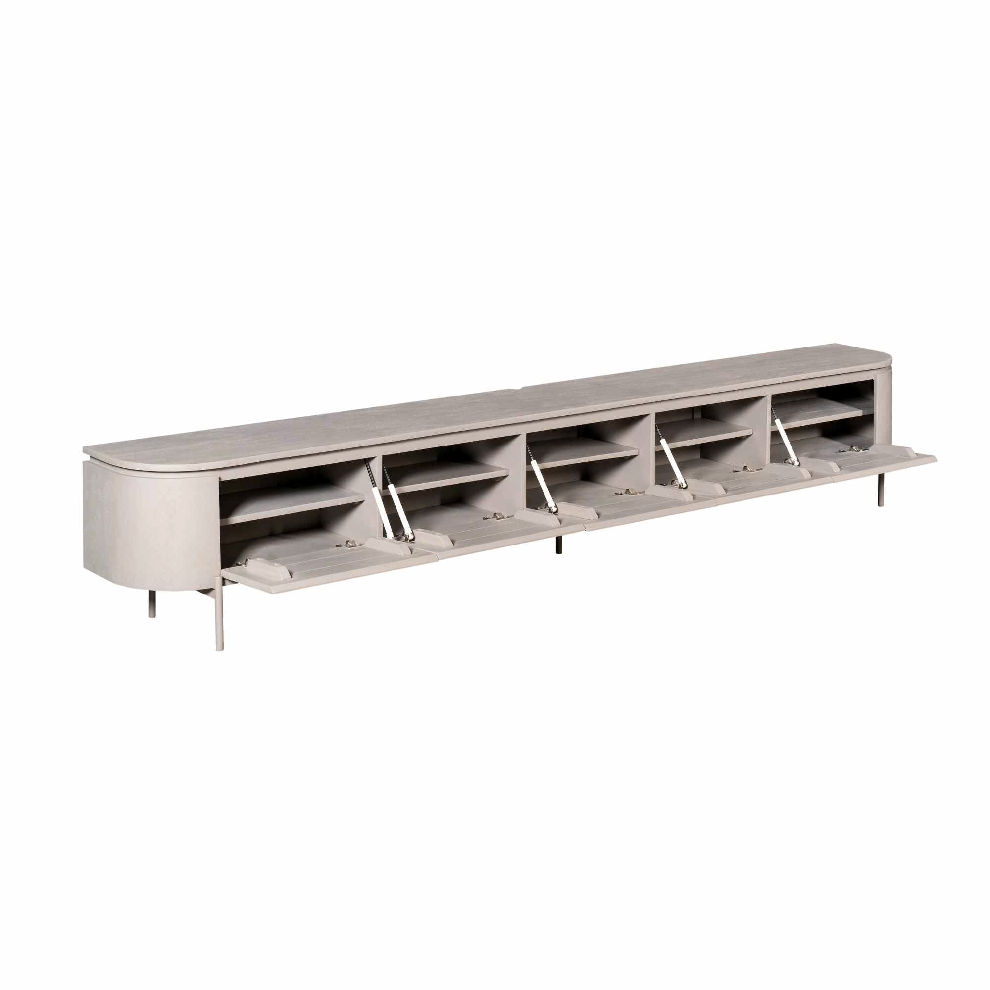 Zwevend TV-meubel Bloom - Stone - 280 cm