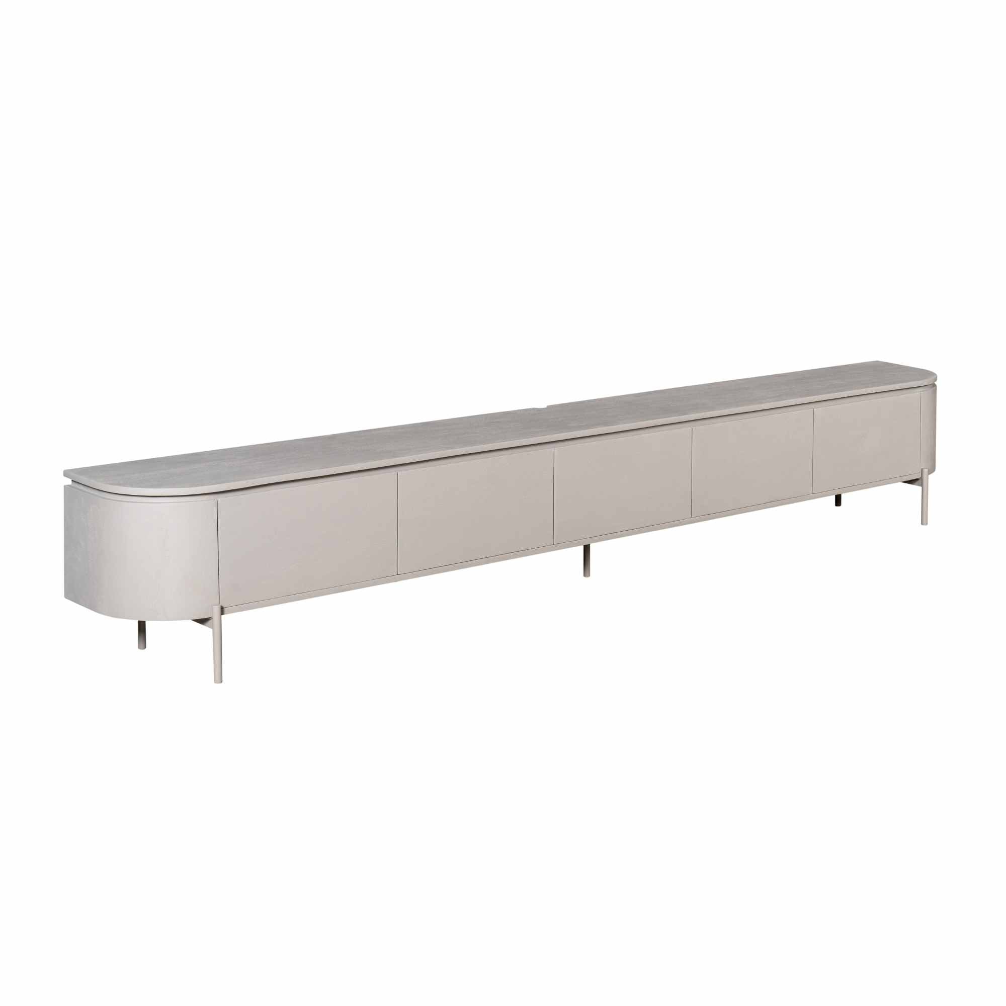 Zwevend TV-meubel Bloom - Stone - 280 cm