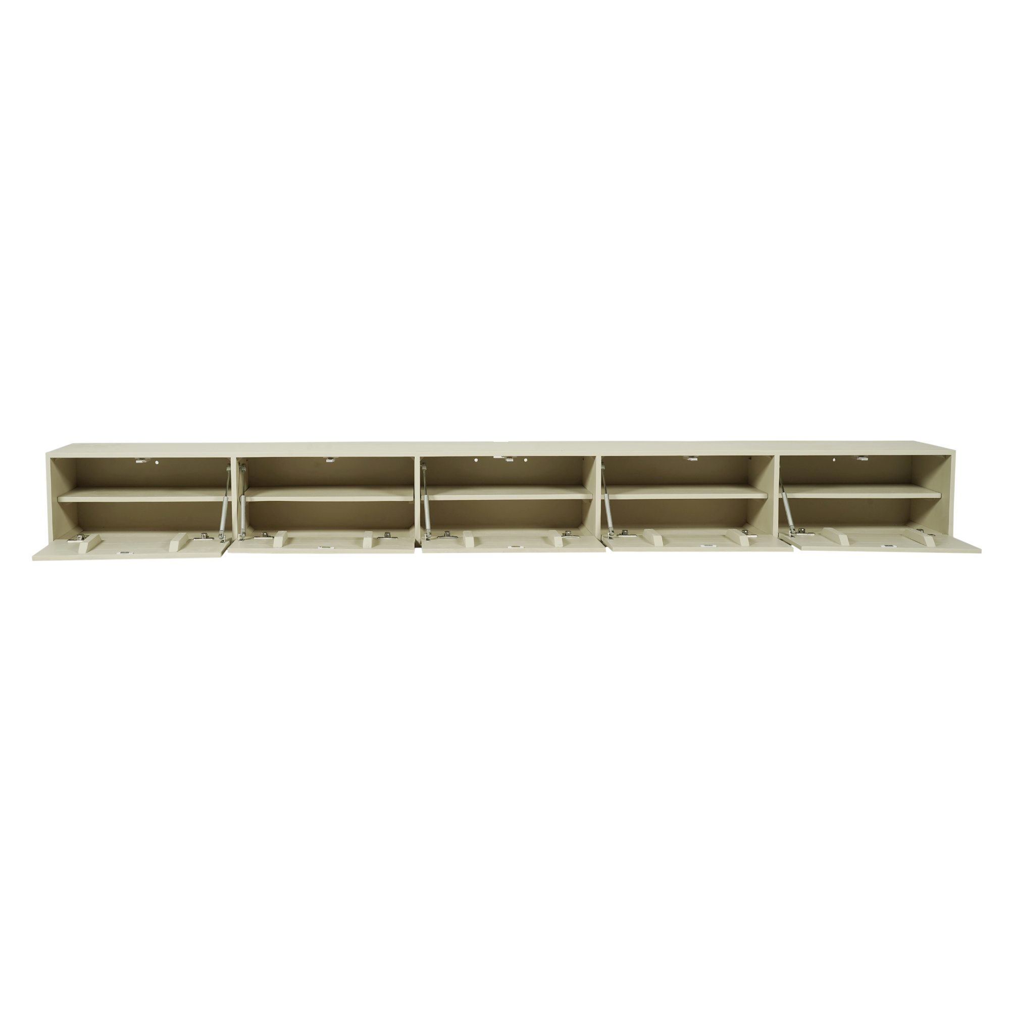 Zwevend TV-meubel Yuna - Beige - 280 cm
