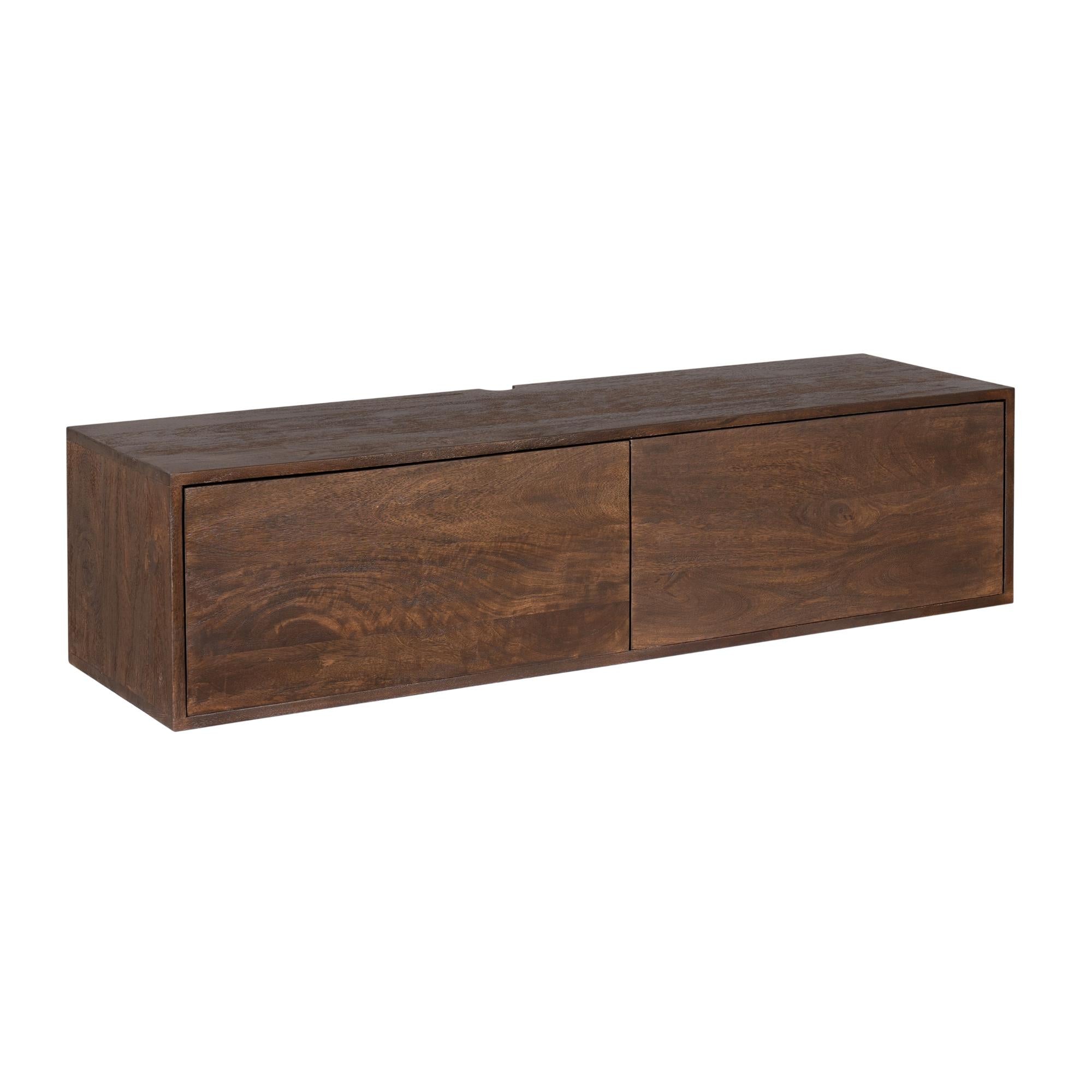 Zwevend TV-meubel Yuna - Bruin - 120 cm