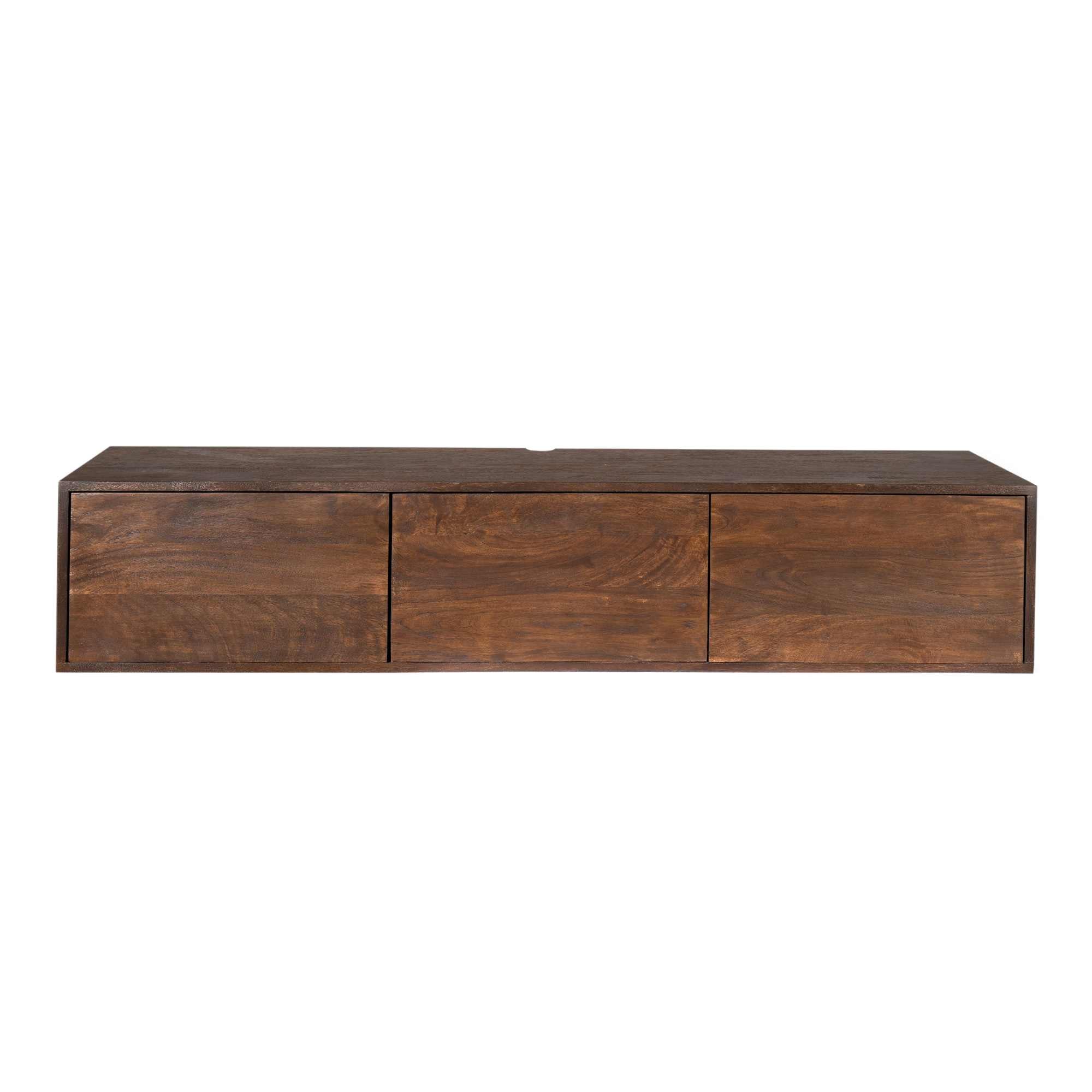 Zwevend TV-meubel Yuna - Bruin - 160 cm