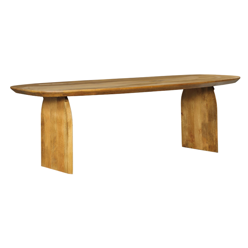 Eettafel Serenity - Ovaal - Mangohout - Naturel - 200 cm