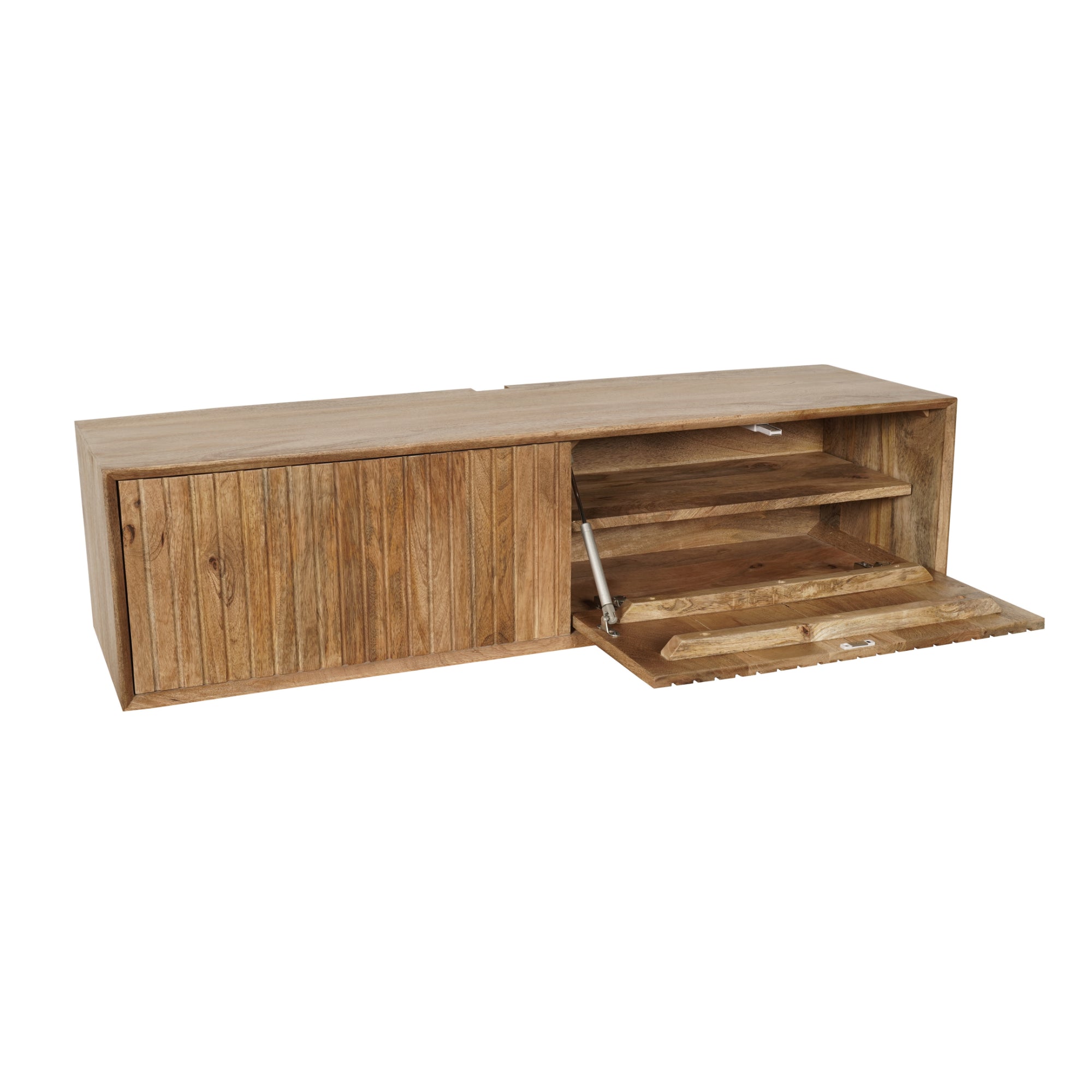 Zwevend TV-meubel Lunelle - Beige - 120 cm