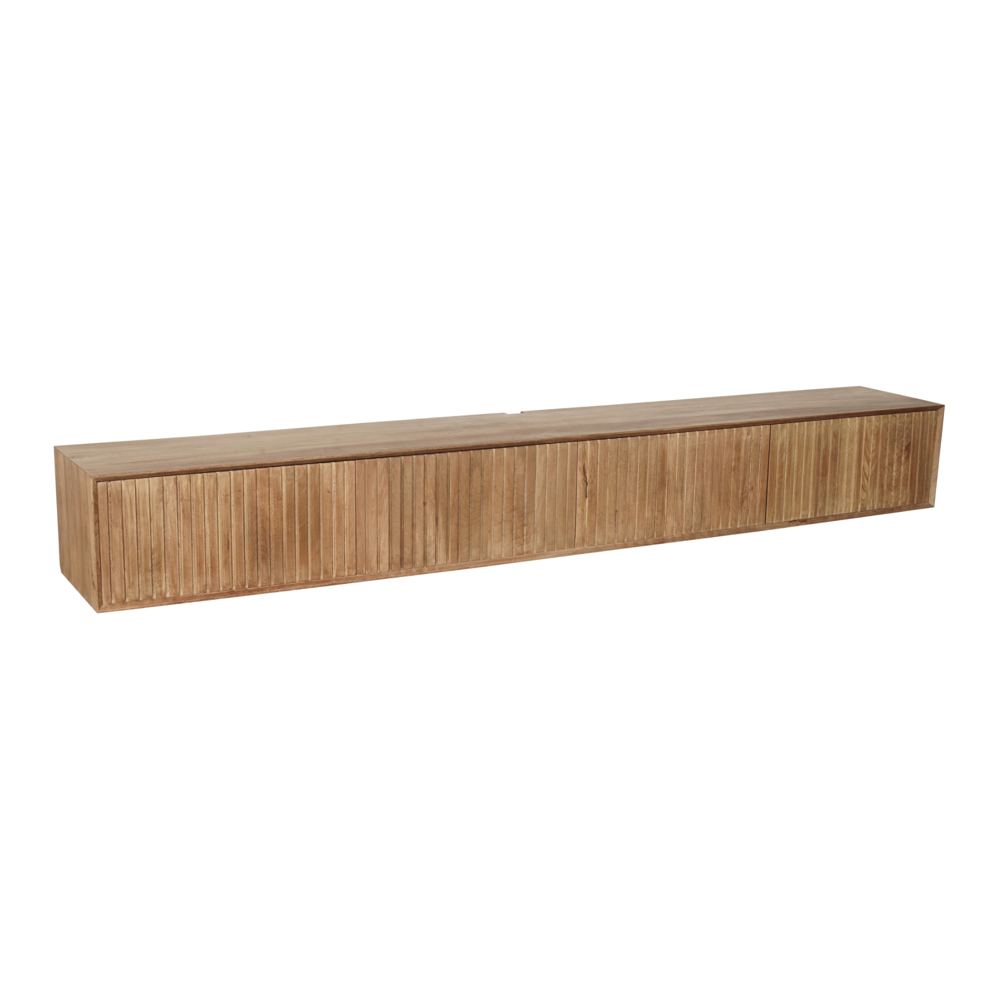 Zwevend TV-meubel Lunelle - Beige - 120 cm