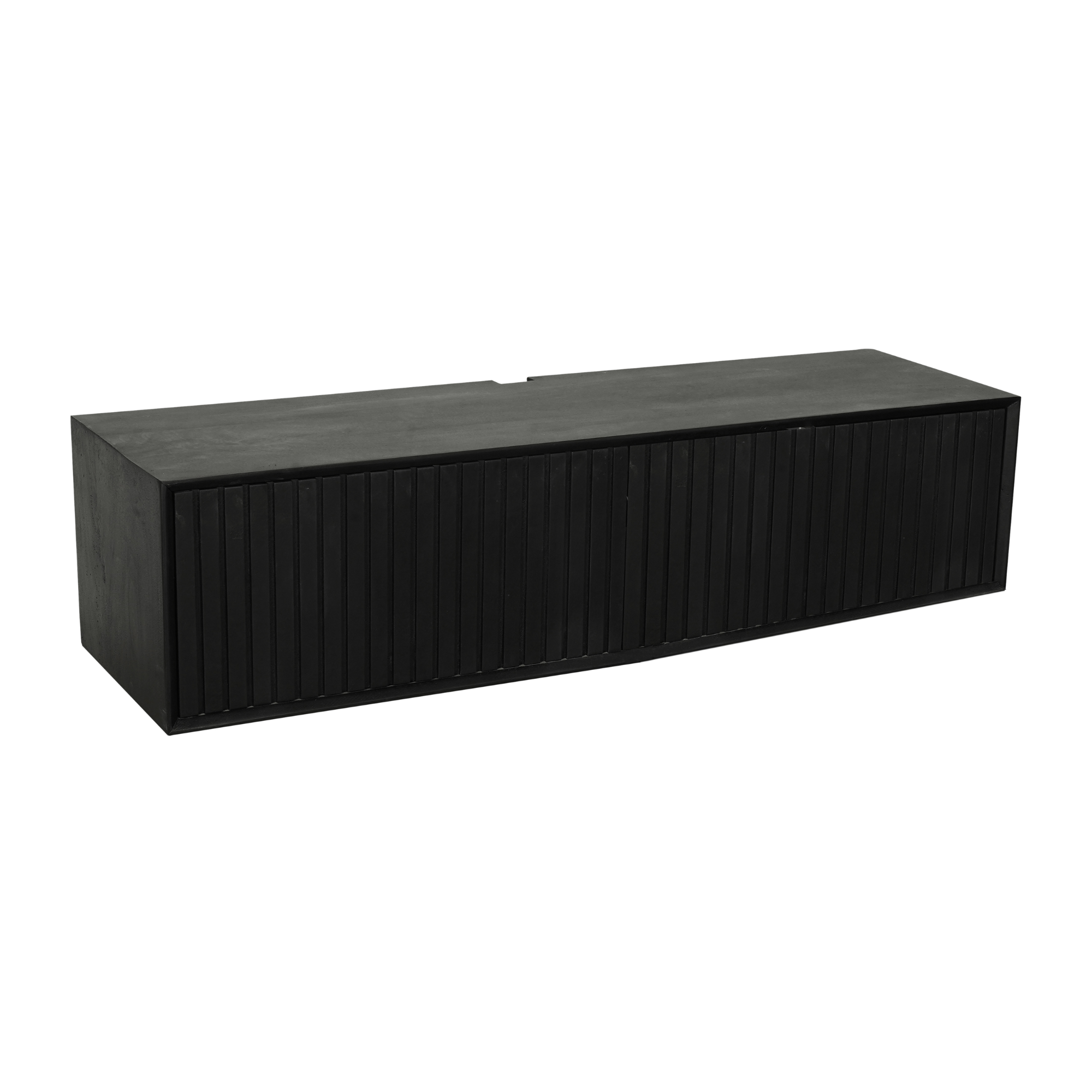 Zwevend TV-meubel Lunelle - Zwart - 120 cm