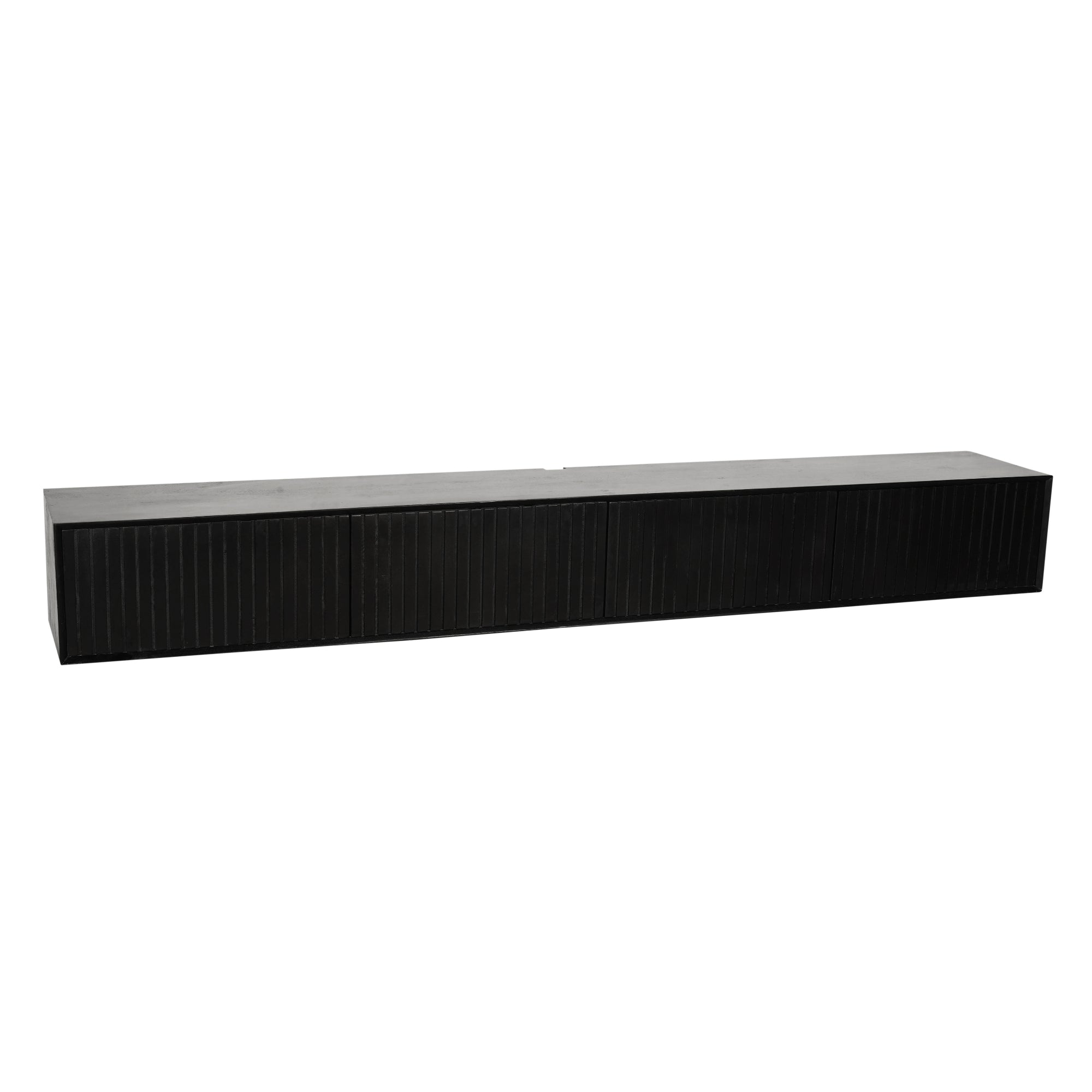 Zwevend TV-meubel Lunelle - Zwart - 240 cm