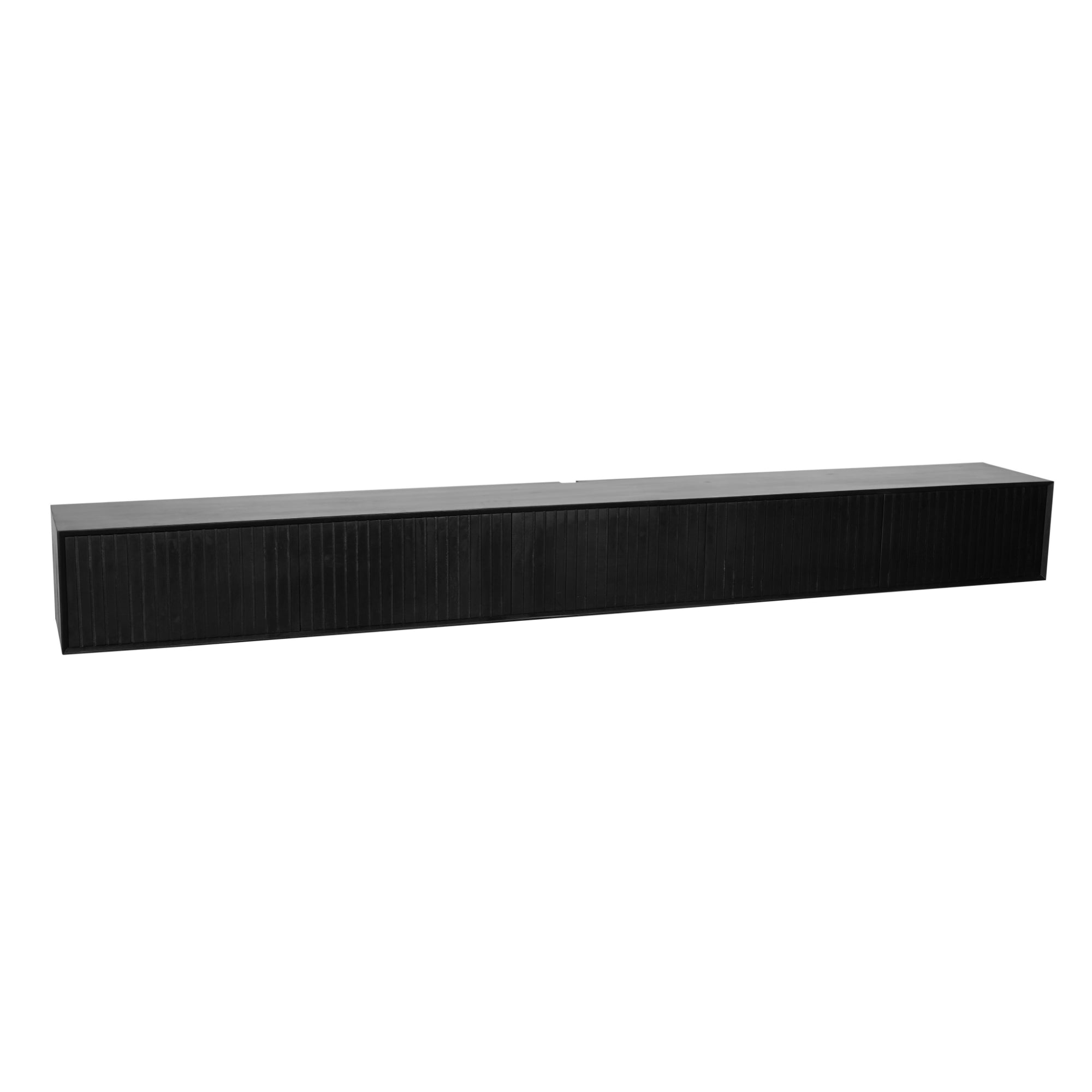 Zwevend TV-meubel Lunelle - Zwart - 280 cm