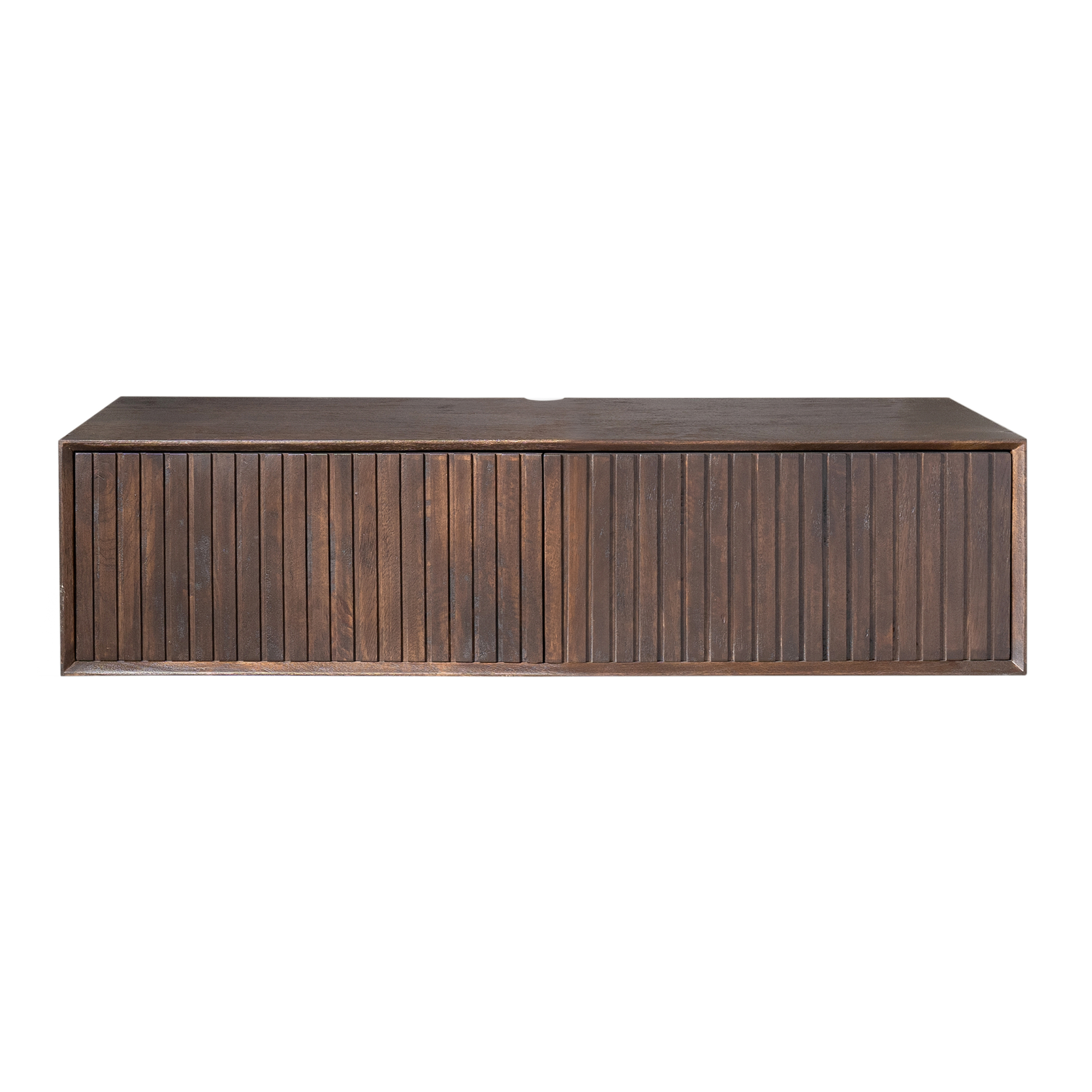 Zwevend TV-meubel Lunelle - Bruin - 120 cm