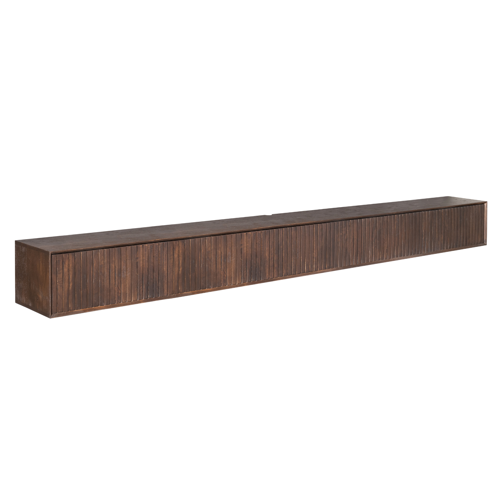 Zwevend TV-meubel Lunelle - Bruin - 280 cm