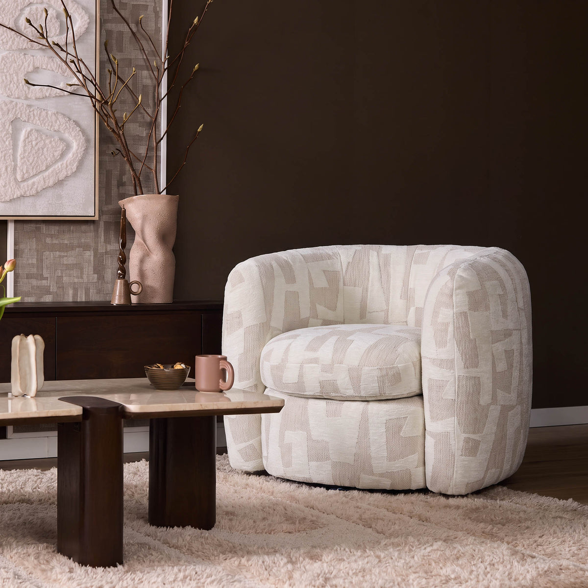 Fauteuil Isadee - Ivoor - Mosa Stof