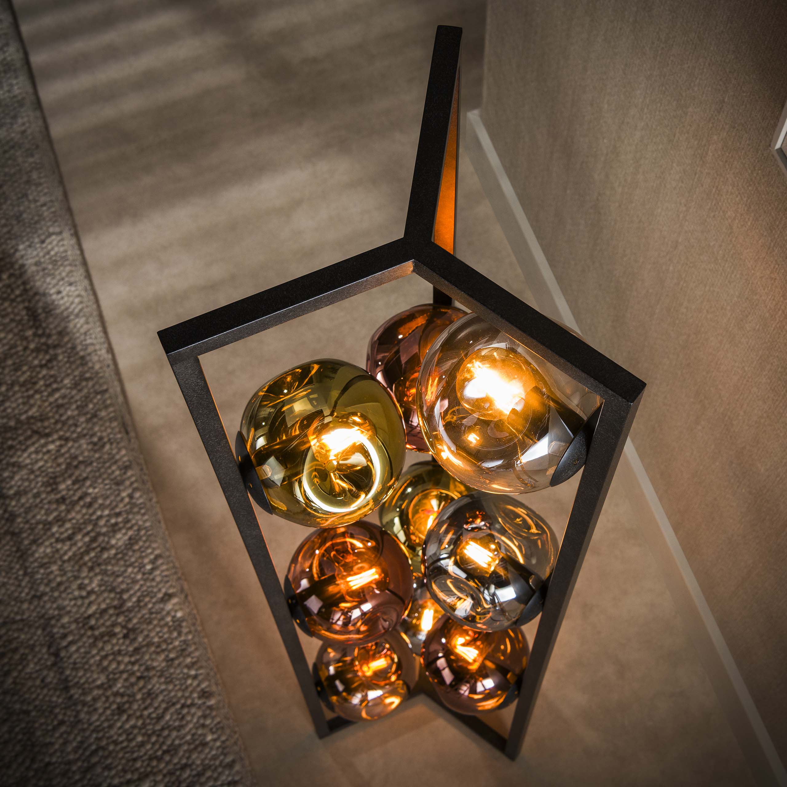 Vloerlamp Bello 9-lichts Mix Glas 150 cm Meubelista Detailfoto