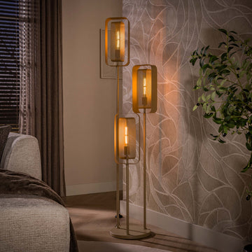Vloerlamp Juul - 3-lichts - Beige - Mesh