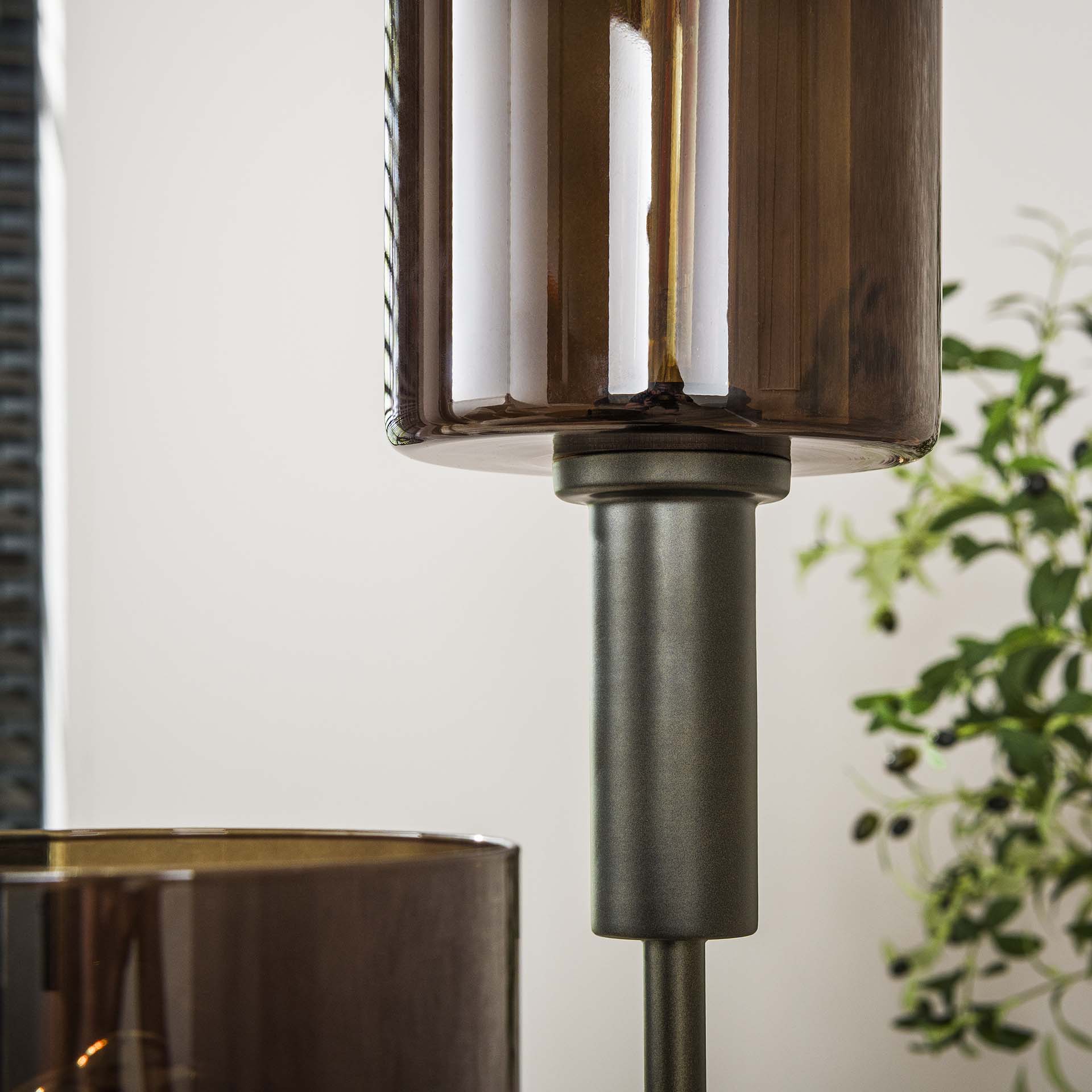 Vloerlamp Lucaro Brons Glas 165 cm Meubelista Detailfoto