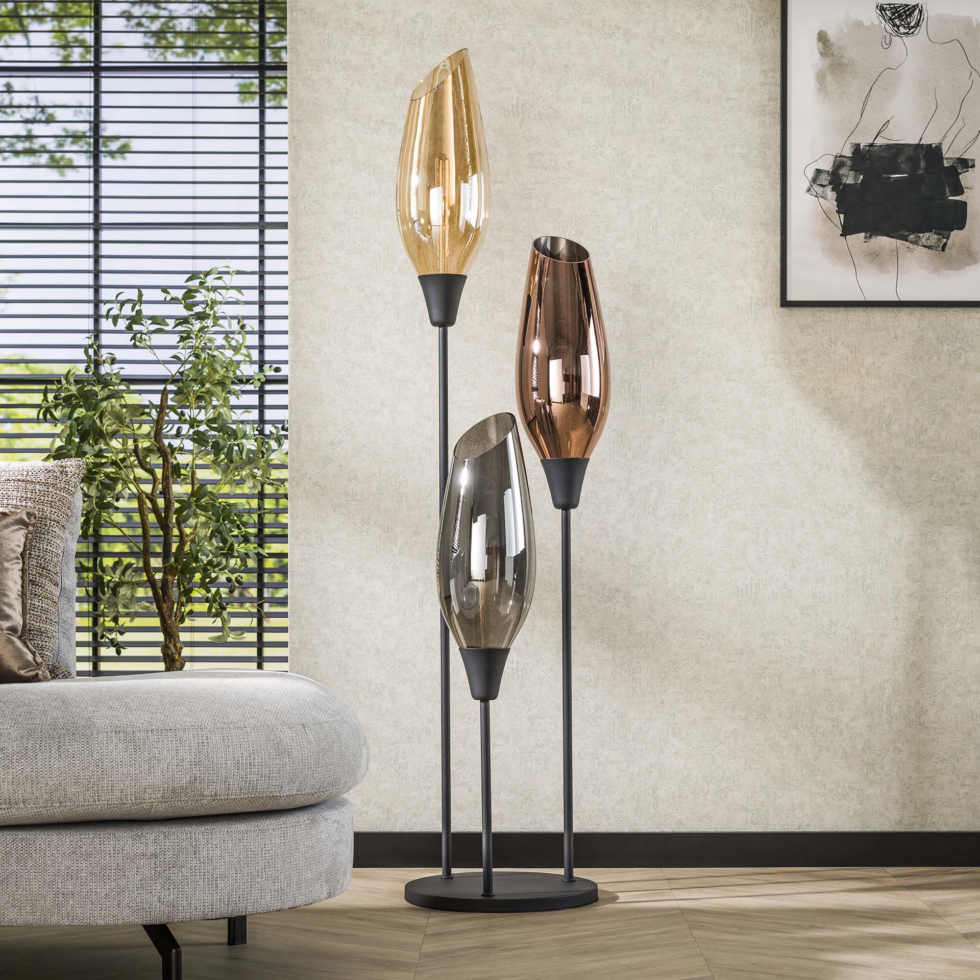 Vloerlamp Vivid Mix Glas 178 cm Meubelista Sfeerfoto Daglicht