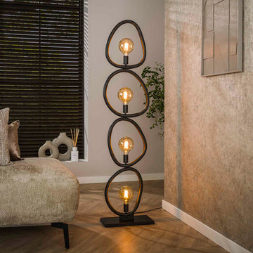 Vloerlamp Winnie - Antraciet - Metaal - 165 cm