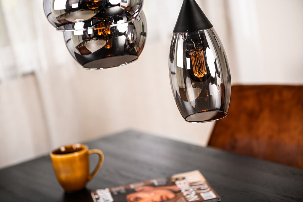 Hanglamp Astraeos - 9-lichts - Smoke - Glas