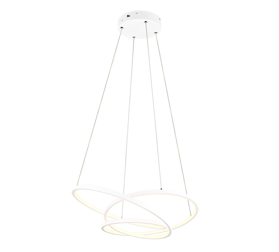 Hanglamp Valley - 1-lichts - LED - Wit - Metaal