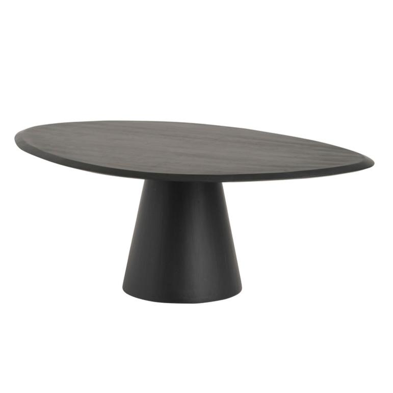 salontafel arvena organisch zwart mangohout 120 cm meubelista main