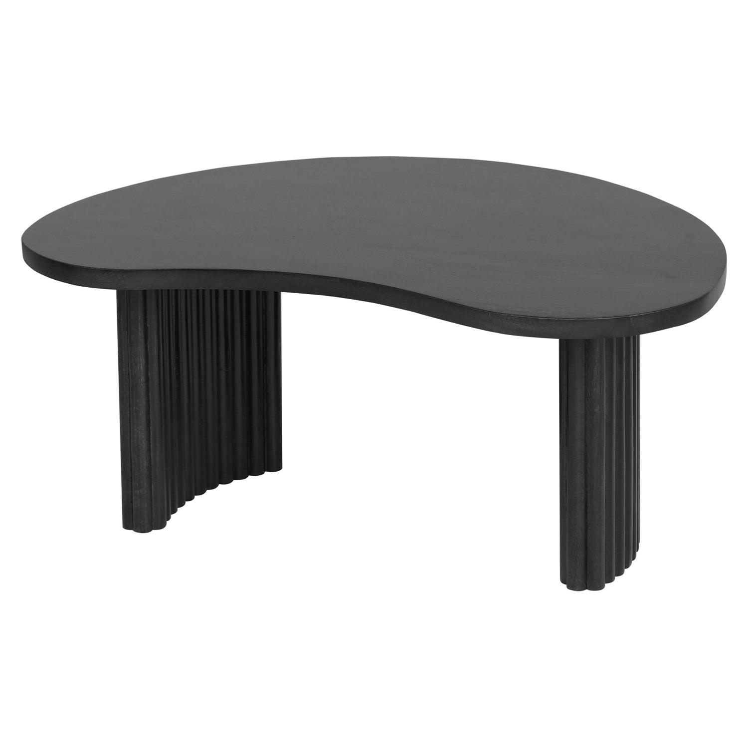 salontafel bony organisch zwart mangohout 85 cm meubelista main