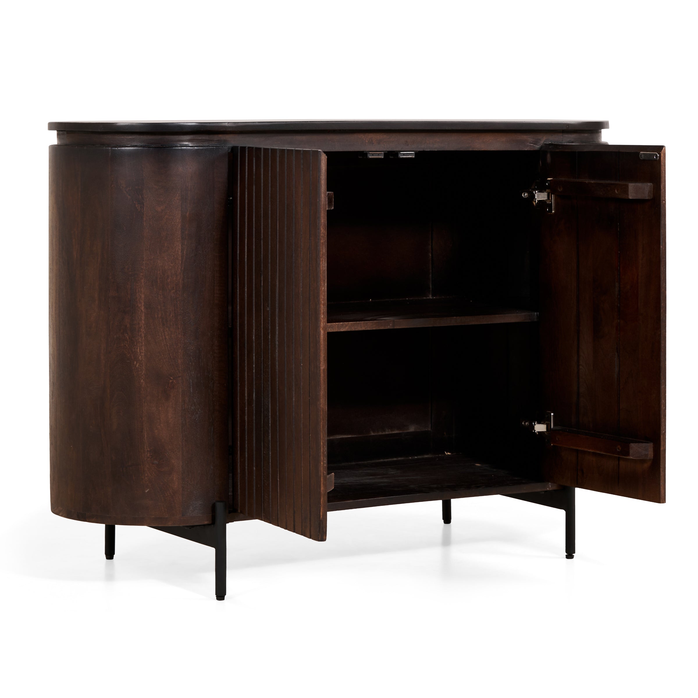 Dressoir Harmony - Donkerbruin - Mangohout - 115 cm